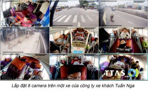 Hình ảnh thực tế từ camera trên xe khách truyền về qua mạng 4G